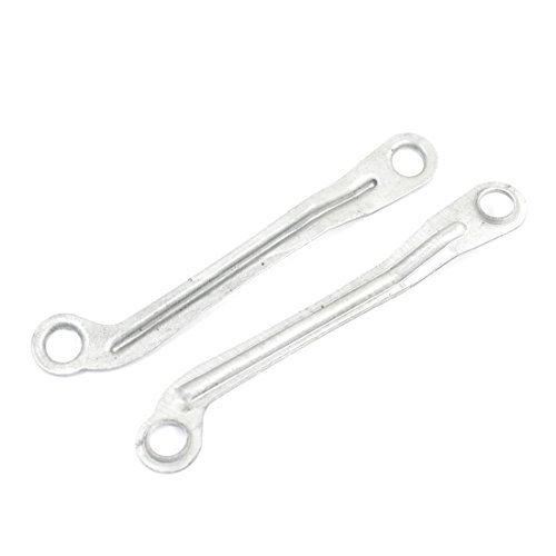 Ruilogod 2 PCS Ventilador eléctrico Motor de agitación Conectar barra 9.2cm Distancia de hoyo largo