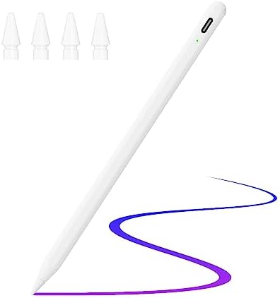 Stylus Pen for iPad,Pencil with Palm Rejection,Apple Pencil for (2018-2022) iPad Pro 11/12.9, iPad 9th/8th/7th/6th Gen, iPad Air 5th/4th/3rd Gen, iPad Mini 6th/5th Gen-for Painting Sketching Doodling
