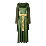 Generisch Camisa pirata para mujer con mangas voluminosas y cuello en V, parte superior gótica medieval, vestido de blusa vikingo auténtico para fiestas de Halloween y fiestas de miedo, fiestas