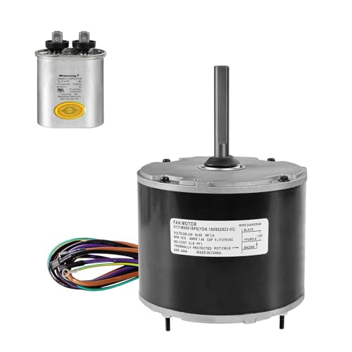 0131M00018P 0131M00018PSP Condenser Fan Motor 1/4HP 208-230V 1072RPM YDK-180S62823-03 Compatible with Goodman Replaces OEM 0131M00018PS 0131M00813 0131M00813PS