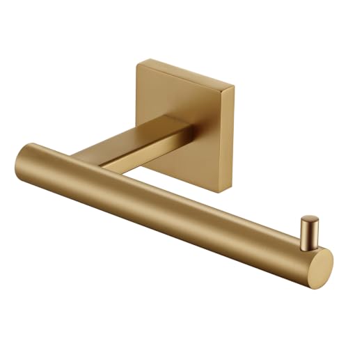 Image of KOKOSIRI Toilet Paper Holder Champagne Bronze Toilet Roll Holder Hold Mega Rolls Kitchen Bathroom Tissue Paper Dispenser Stainless Steel, B2005CPG