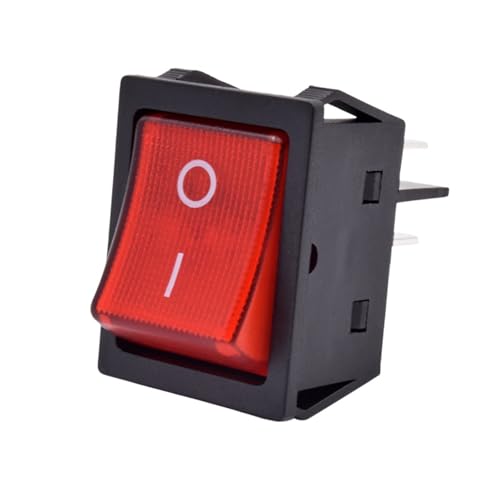 Interruptor bipolar KCD4 30A 250VAC con piloto luminoso de 220V verde