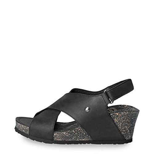 Panama Jack Valeska Basics, Sandalia con Pulsera para Mujer, Negro (Negro B2),...