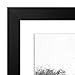 Americanflat 11x11 Picture Frame with Shatter-Resistant Glass - Use as 8x8 Frame with Mat or Display 11x11 Photo Without Mat - Signature Collection - Square Frames for Wall Display - Black