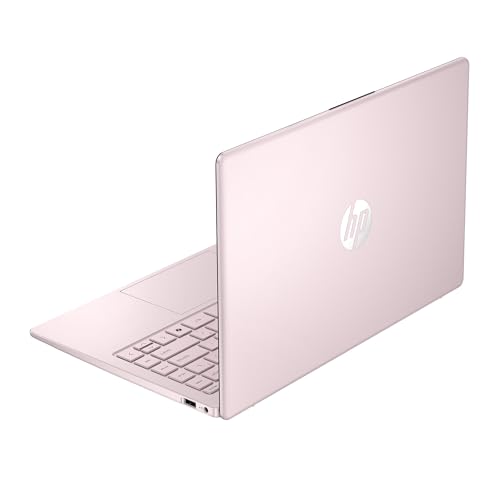Image of HP 14 inch Business Laptop Computer with 1-Year Office 365, Intel Quad-Core N150 Processor, 128GB UFS, 4GB RAM, Windows 11 Home, Tranquil Pink