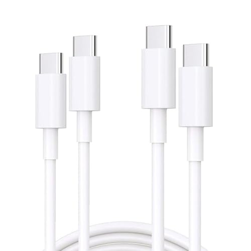 Pocxwa USB C Charger Cable, 2-Pack 5Ft USB-C to USB-C Fast Charging Cord Compatible with iPad Pro M4 11 12.9-inch, iPad Air M2 5th 4th, Mini 6, 10th Generation, MacBook Pro 13-inch, iPhone 17 16 15