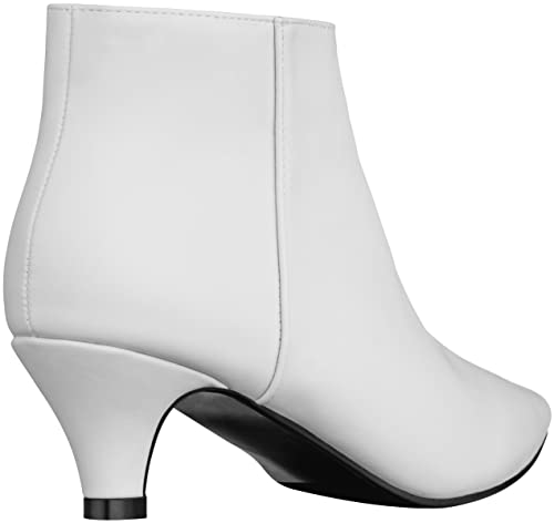 ILLUDE Women's Fashion Ankle Boots Pointed Toe Ankle Booties Low Heel Short Boots3