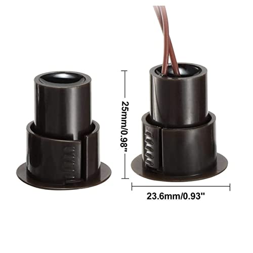 RC-36-NC-Recessed-Wired-Security-Window-Door-Contact-Sensor-Alarm-Magnetic-Reed-Switch-for-Home-Security-and-Burglar-Alarm-Systems-Sets-of-3-Brown