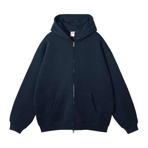 Mi Bo Tong Womens Mens Zip Up Hoodie Oversized Hoodies Heavyweight Fleece Sweatshirt Fall School Fashion Casual Outfits