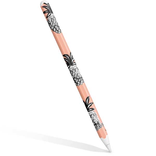Skinit Decal Other Skin Compatible with Apple Pencil (2nd Gen 2019) - Originally Designed Gray Scale Pineapple Design