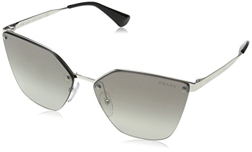 Prada PR68TS 1BC5O0 Silver PR68TS Cats Eyes Sunglasses Lens Category 2 Lens Mir