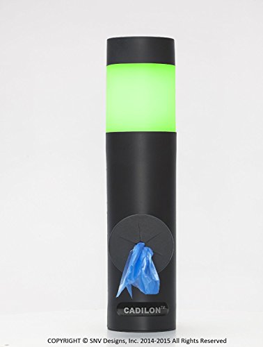 Cadilon(Tm) Color Changing Solar Light N' Dog Bag Dispenser #TOP4