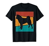 Perro Akita americano retro Camiseta