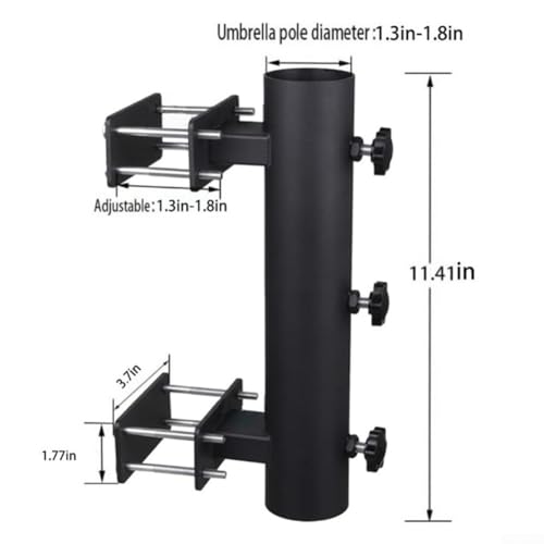 Clip de fixation pour parasol de balustrade à double serrage ultra stable - 7