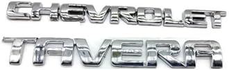 Car Emblem Monogram Logo Badge Decals Sticker Full Chrome Plastic for (Chevrolet Tavera)