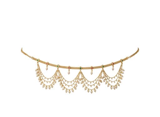 Ethnic Kamarband for Women Gold Finish Waist Belt for Wedding-image-32
