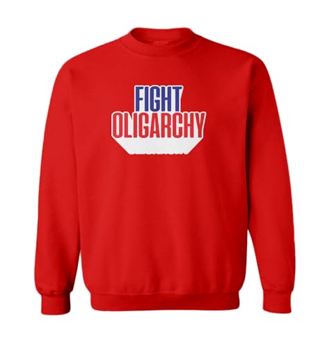 Tcombo Fight Oligarchy - Democrat Liberal Toddler Fleece Crewneck Sweater
