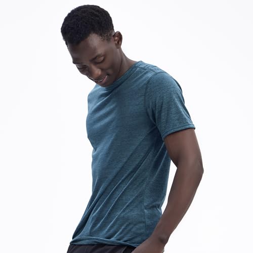 5 Pack Mens Workout T-Shirts Quick-Drying Athletic Short Sleeve Crew Neck Running Gym Tee Tops4