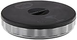 TableCraft Glass Rimmer Set, Gray Plastic Base with Black Rubber Cover