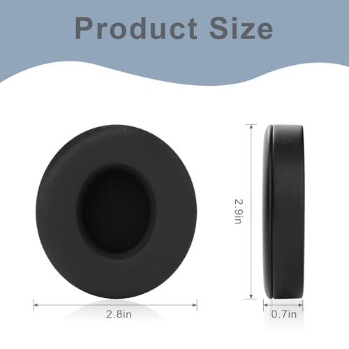 Solo 4 Almohadillas para auriculares, repuestos compatibles con Beats Solo 4 On-Ear Headphones (Negro) miniatura 4