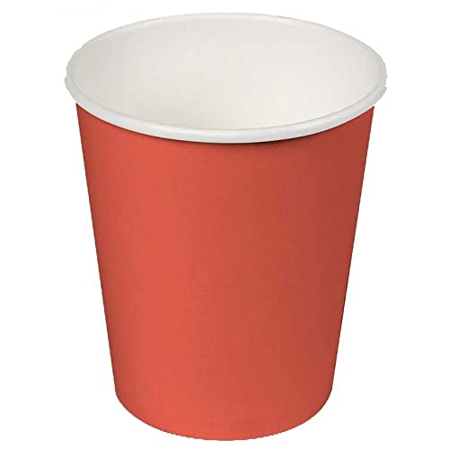 Juinsa Lot de 24 verres en carton ECO 200 ml. Rouge.