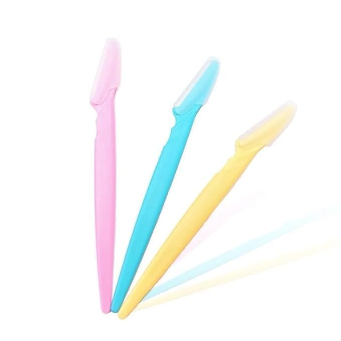 Eyebrow Razor Hair Remover for Face, Painless Facial Hair Trimmer, Set of 3-image-5