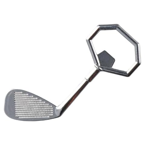 hobbyme Golf Club Bottle Opener,Golfer Beer Gift Novelty Item for The Golf Lover and Beer Enthusiast Women Men Gift for Wedding Christmas and Birthday,Made From Zinc Alloy,Silver Cover