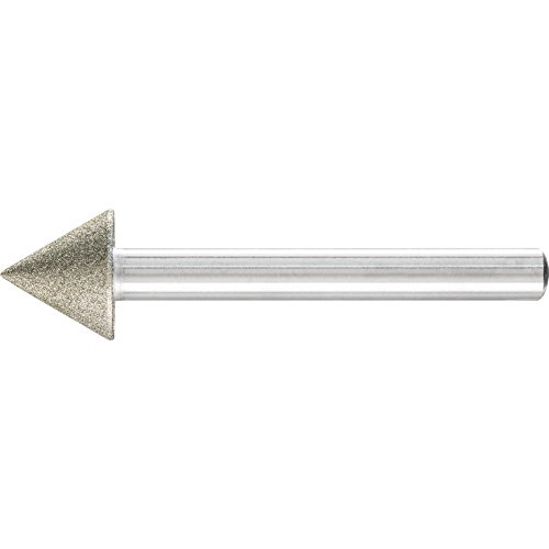 Diamant-Schleifstift Spitzkegel Ø15x60° Schaft-Ø6 mm D126 (mit) zum Anfasen Entgraten Senken - Pferd