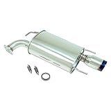 Verpackungsgewicht: 10 kg Megan Racing MR-ABE-TCA12L4-VO Axle Back OE-RS Burnt Roll Tip Auspuff