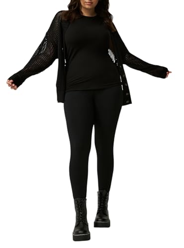 Torrid Women's Plus Size Leggings - Full-Length Fleece Pocket Legging