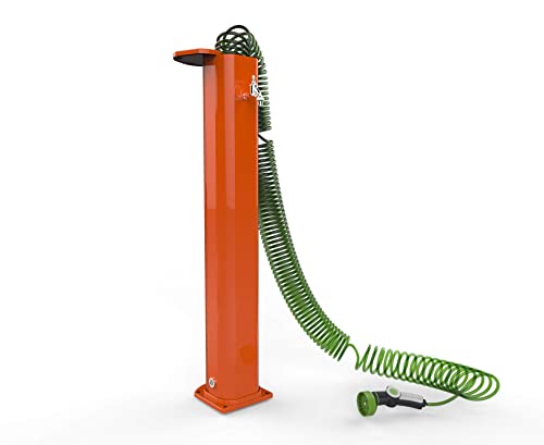 Fuente Con Tubo Y Pistola Naranja