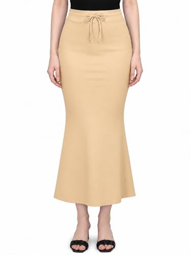 Image of Stretchable Saree Shapewear Petticoat for Women,Skirts for Women,Smooth Curve 4-Way Stretch Fish Cut Peticote Innerwear,Shape Wear Dress for Saree