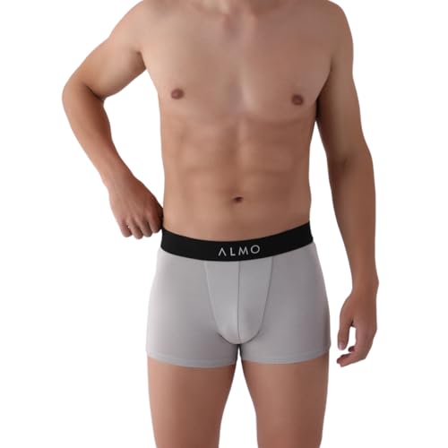 Image of ALMO Men's Micromodal Trunks (Pack of 3)| 3X Softer Than Cotton | Regular Fit | Ultrasoft Waistband | Metallic Collection