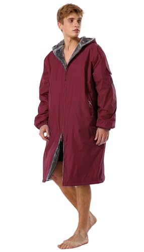 Unisex Faux Fur Water-Resistant Swim Parka Change Robe – Ultra-Warm, Lightweight, and Cozy Sport Outerwear - Kids and Adults2