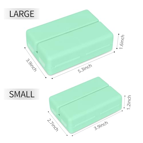 Image of FYY Travel Pill Organizer, Pill Box Medicine Case-2pcs Green