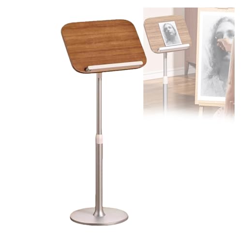 Atril De Lectura De Pie, Atril Giratorio De 180°, Mesita De Noche O Sofá Con Altura Ajustable, Atril Móvil De Escritorio For Casa, Oficina Y Escuela(Color1)