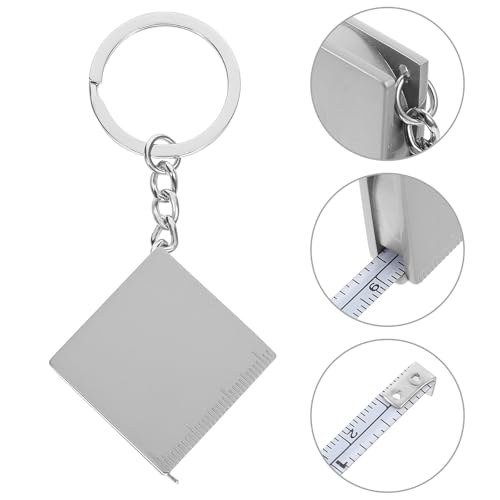 2pcs 1M Mini Cinta Métrica Retráctil de Metal miniatura 5