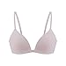 Cwang Damen Sport BH Ohne Bügel Push Up Sport Bra Gepolstert Chic Bustier mit Schnüre am Rücken Leicht BH Top für Yoga Fitness,Rosa,L