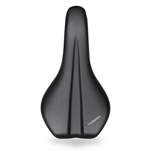 GORIX(ゴリックス)自転車サドル サドル 自転車 ロードバイク ソフトで柔らかめクッション/防水/衝撃吸収/コンフォート サドル交換 おしゃれ スポーツサドル ブラック クロスバイク グラベル MTB ミニベロ他自転車 (VENTURE 97)