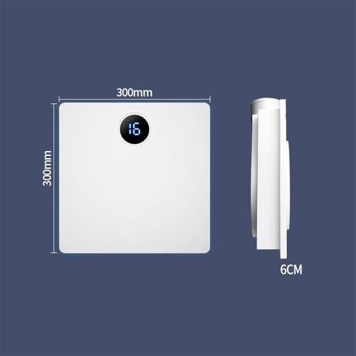Ventilador de ventilación ultra delgado de 6 cm, ventilador integrado para techo de 30 x 30 cm con panel de luz ambiental para cocina y baño miniatura 2