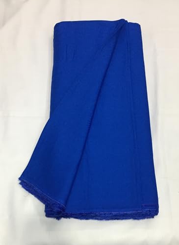 Image of BKRKJ Women's Rayon Cotton Unstitched Fabric by Meter for Sewing Suit Salwar Chudidar Patiyala Kurti Shirt Kameez Blouse Kurta Pyjama (2.5 Meter, Royal Blue)