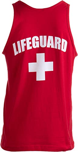 Lifeguard | White Adult Professional Lifeguarding Uniform Fitted Unisex Men Women Tank Top