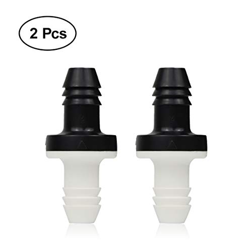 BBT Check Valve, 2Pcs 3/8" 10mm Inline ABS One Way Water Non Return