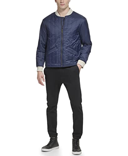 DOCKERS Men's Channel Quilted Open Bottom Bomber Jacket4