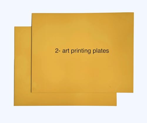 Art printing - Plate/Newly created Photopolymer plate for art printmaking - Easy to use - Safe to use and environmentally friendly - Create professional art prints / 2 plates Pack (11 5/8” x 8 3/4”) Art printing - Plate/Newly created Photopolymer plate for art printmaking - Easy to use - Safe to use and environmentally friendly - Create professional art prints / 2 plates Pack (11 5/8” x 8 3/4”)