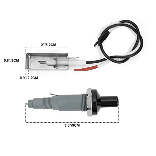 onlyfire Batteriezünd-Set mit Druckknopf für Weber Spirit Genesis Gasgrill Platin, Silber und Gold