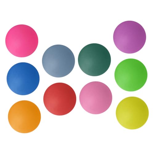 Toyvian 10Pcs Colorful Balls Party Game Props Lightweight Table Tennis Balls for Fun Decorations Recreational Activities Random Color Random Color