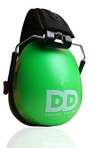 Image of Decibel Defense Ear Protection, 37 dB NRR Ear Muffs (SAFETY GREEN) | Highest-rated hearing protection for shooting, gun range, construction, mowing, woodworking, fireworks, & industrial use