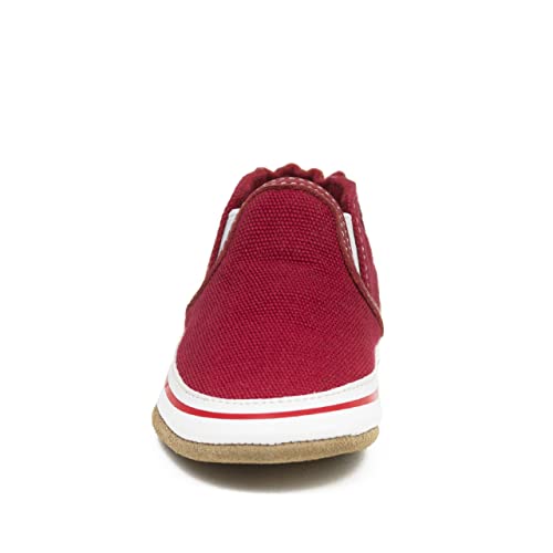Robeez Baby Boys And Unisex Soft Soles Slip-Resistant Crib Shoes Slippers For Infant And Toddler, 0-24 Months, Liam Red, 12-18 Months #TOP2