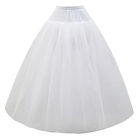 Aprildress A-line Hoopless Petticoat Crinoline Underskirt Slips for Wedding Dress PPT026 Cover